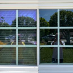 Before and after of a casement window