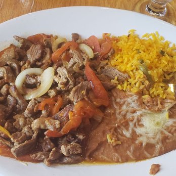 Sabor Azteca - Bistec a la Mexicana.  I started eating then remembered to take a photo - Mexican Near Me - Clifton Park, New York