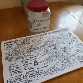 Sunsets West Co-op - Hand drawn Clallum Bay to Sekiu maps for a small donation - Department Stores Near Me - Clallam Bay, Washington Sunsets West Co-op - Hand drawn Clallum Bay to Sekiu maps for a small donation - Department Stores Near Me - Clallam Bay, Washington