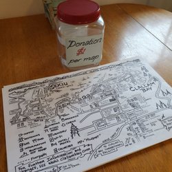 Sunsets West Co-op - Hand drawn Clallum Bay to Sekiu maps for a small donation