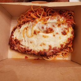 Chicken Parm Dinner. Just the way I got it. Chicken Parm Dinner. Just the way I got it.