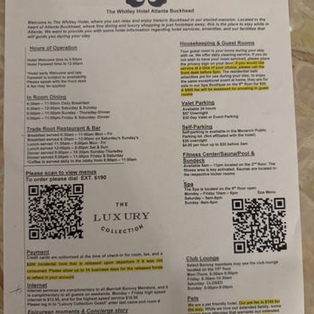 The Whitley - Check in information - Hotels Near Me - Atlanta, Georgia