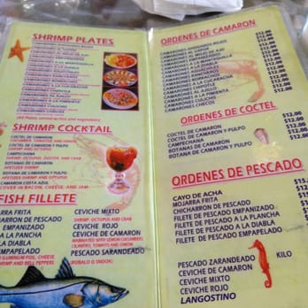 Mariscos Chente - English one side, Spanish the other... - Mexican Near Me - Inglewood, California Mariscos Chente - English one side, Spanish the other... - Mexican Near Me - Inglewood, California