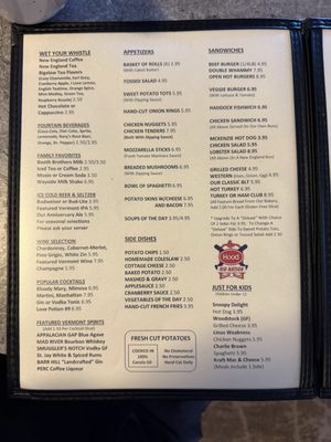 Menu photo 2 Wayside Restaurant & Bakery Montpelier, VT