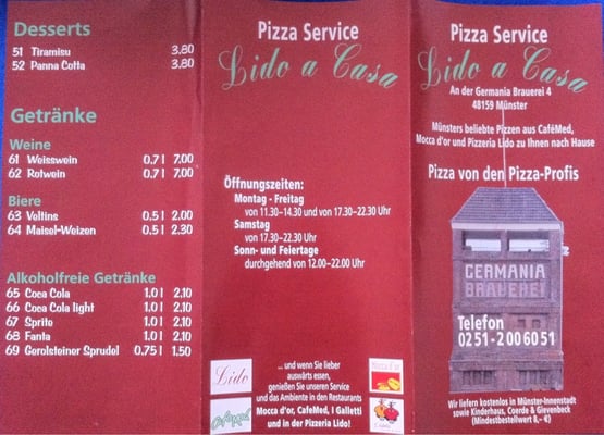 Menu photo 3 Pizzeria Lido Münster, NW Menu photo 3 Pizzeria Lido Münster, NW