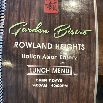 Garden Bistro - Menu - Asian Fusion Near Me - Rowland Heights, California Garden Bistro - Menu - Asian Fusion Near Me - Rowland Heights, California