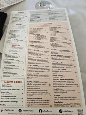 Menu photo 3 Lefty's Tavern Barnegat, NJ