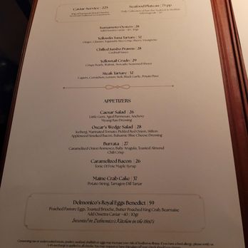 Delmonico's - Menu - Steakhouses Near Me - New York, New York