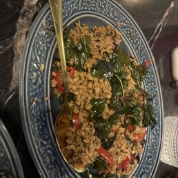 Pad kra pow with chicken Pad kra pow with chicken