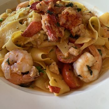 Aqua - Seafood pasta. Huge portion! Enough to share or an entire meal for the next day. - Steakhouses Near Me - Naples, Florida Aqua - Seafood pasta. Huge portion! Enough to share or an entire meal for the next day. - Steakhouses Near Me - Naples, Florida