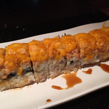 Dami - Baked Salmon with Tuna. It says on the menu, no raw fish. Tuna on the inside is completely raw. - Japanese Near Me - Anchorage, Alaska
