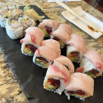 Ariake - Submarine Roll and Spicy Yellow Tail Roll - Japanese Near Me - Reston, Virginia