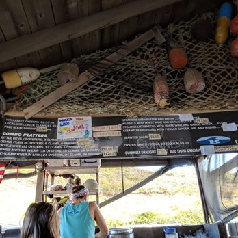The Beachcomber - The raw bar menu - Seafood Near Me - Wellfleet, Massachusetts