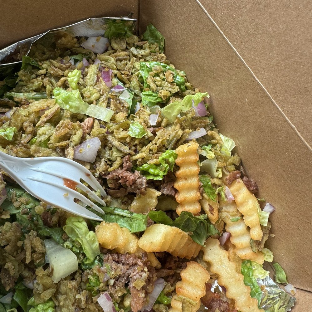 Proper Plant - Loaded fries, no ranch, no queso, no tomatoes lol. Tasty - Vegan Near Me - Omaha, Nebraska