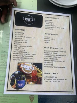 Menu photo 2 Caswell Station Charlotte, NC