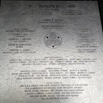 Irish Hunger Memorial - Dedication. - Museums Near Me - New York, New York