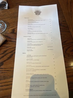 Menu photo 1 Whistling Straits Restaurant Sheboygan, WI