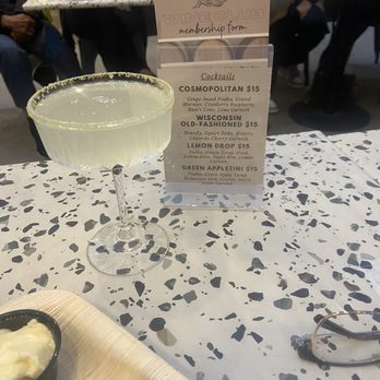Grafted Cellars - Lemon Drop Martini is delicious! - Wine Tasting Room Near Me - Claremont, California