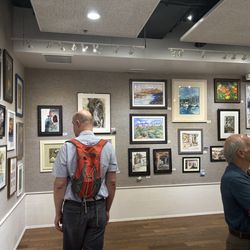 Womans Art Club of Cincinnati - First floor art gallery