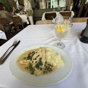 Toscanova - Happy hour chicken piccata mashed potatoes. $18. Excellent and for a great price. Their happy hour menu is wonderful with lots of choices. - Italian Near Me - Los Angeles, California