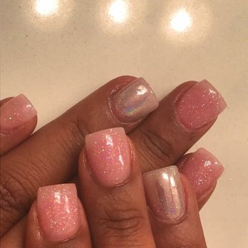 Bella Nail Salon - Glitter Acrylic powder with Hologram polish. nails by Sophie - Nail Salons Near Me - Pittsburg, California Bella Nail Salon - Glitter Acrylic powder with Hologram polish. nails by Sophie - Nail Salons Near Me - Pittsburg, California