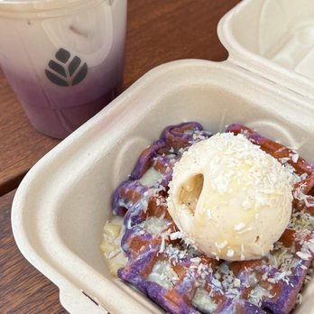 Milk Tea People - Ube wafchi and tea - Tea Rooms Near Me - Denver, Colorado