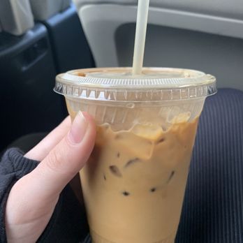 Kookamunga’s - iced vanilla latte with oat milk - Donuts Near Me - Ocean Shores, Washington