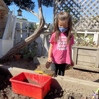 Kiddie Kampus Cooperative Preschool - Mud pies, mud soup, mud cakes, mud smoothies, mud "poison"... all on the menu at The Mud Kitchen Restaurant. - Preschools Near Me - Alameda, California