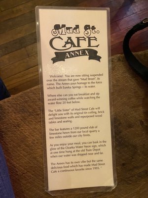 Menu photo 6 Mud Street Cafe Eureka Springs, AR