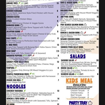 Sei Sushi - Menu - Sushi Bars Near Me - San Diego, California