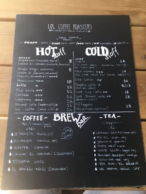Menu photo 4 Lol Coffee Roasters Istanbul, 34 Menu photo 4 Lol Coffee Roasters Istanbul, 34