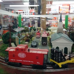 AAA Hobbies and Crafts - Interior model train display.