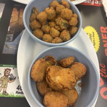 Around the Corner Restaurant - Fried squash and fried okra - Diners Near Me - Edmond, Oklahoma Around the Corner Restaurant - Fried squash and fried okra - Diners Near Me - Edmond, Oklahoma