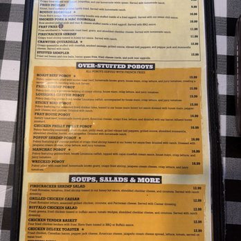Stuffed Potatoes & Poboys - Menu - Seafood Near Me - Hammond, Louisiana Stuffed Potatoes & Poboys - Menu - Seafood Near Me - Hammond, Louisiana