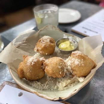 The Ice Plant - Mushroom & Gruyere Beignets - Cocktail Bars Near Me - St. Augustine, Florida