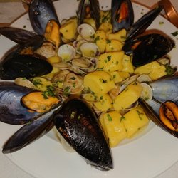 Osteria all'Alberone - Gnocchi with Mussels and Donax clams.
