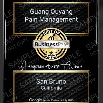Ouyang Pain Management Center - Guang ouyang pain management is the best acupuncture clinic in San Bruno for 2025 荣获最佳针炙诊所 - Acupuncture Near Me - San Bruno, California Ouyang Pain Management Center - Guang ouyang pain management is the best acupuncture clinic in San Bruno for 2025 荣获最佳针炙诊所 - Acupuncture Near Me - San Bruno, California