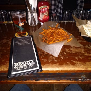 Bronx Alehouse - Sweet potatoes fries were delicious. Complimentary popcorn never hurts. Bronx belgian ale, made in da bronx! - American Near Me - Bronx, New York Bronx Alehouse - Sweet potatoes fries were delicious. Complimentary popcorn never hurts. Bronx belgian ale, made in da bronx! - American Near Me - Bronx, New York