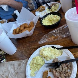a table full of food