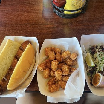 The Mean Wiener - Bratwurst Tater Tots Borracho Taco - Hot Dogs Near Me - Highwood, Illinois
