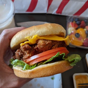 Chick-fil-A - Chick-fil-A Deluxe with American cheese - Chicken Shop Near Me - Henderson, Nevada Chick-fil-A - Chick-fil-A Deluxe with American cheese - Chicken Shop Near Me - Henderson, Nevada