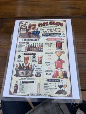 Menu photo 1 Papa Guapo Cantina San Diego, CA