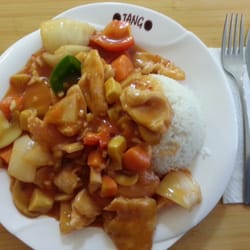 Hin Tang - Hähnchen "Süß - Sauer"  inkl. 1 Getränk 6,70 Euro
