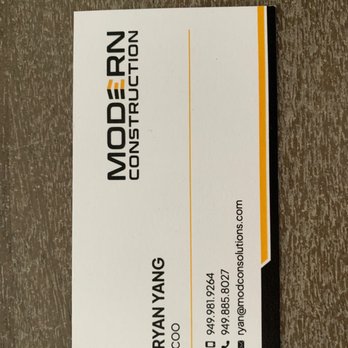 Tryangle Construction - business card for modern construction - General Contractors Near Me - Irvine, California