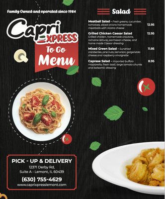 Menu photo 4 Capri Xpress Lemont Lemont, IL Menu photo 4 Capri Xpress Lemont Lemont, IL