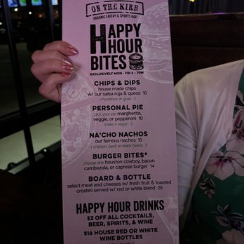 On The Kirb - Happy hour menu - Gastropubs Near Me - Katy, Texas On The Kirb - Happy hour menu - Gastropubs Near Me - Katy, Texas