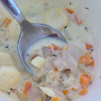 Luna's Bistro - The clam chowder has finely chopped veggies and clams. More soup like than chowdery. - American Near Me - Bellingham, Washington Luna's Bistro - The clam chowder has finely chopped veggies and clams. More soup like than chowdery. - American Near Me - Bellingham, Washington