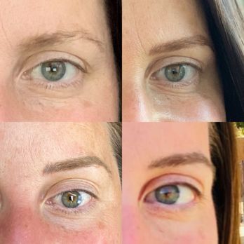 Everyday Beauty Salon - Top: before & after microbladding 2020 Bottom L:after annual touch up 2023 Bottom R: after annual touch up 2024 - Permanent Makeup Near Me - Gilbert, Arizona Everyday Beauty Salon - Top: before & after microbladding 2020 Bottom L:after annual touch up 2023 Bottom R: after annual touch up 2024 - Permanent Makeup Near Me - Gilbert, Arizona