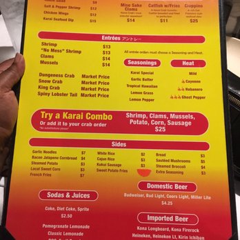 Karai Crab - Menu - Seafood Near Me - Honolulu, Hawaii Karai Crab - Menu - Seafood Near Me - Honolulu, Hawaii