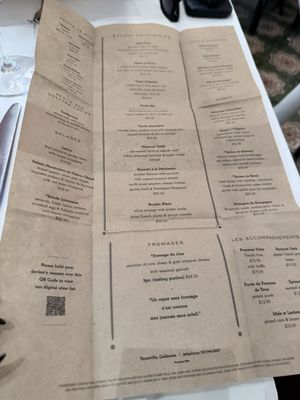 Menu photo 1 Bouchon Yountville, CA